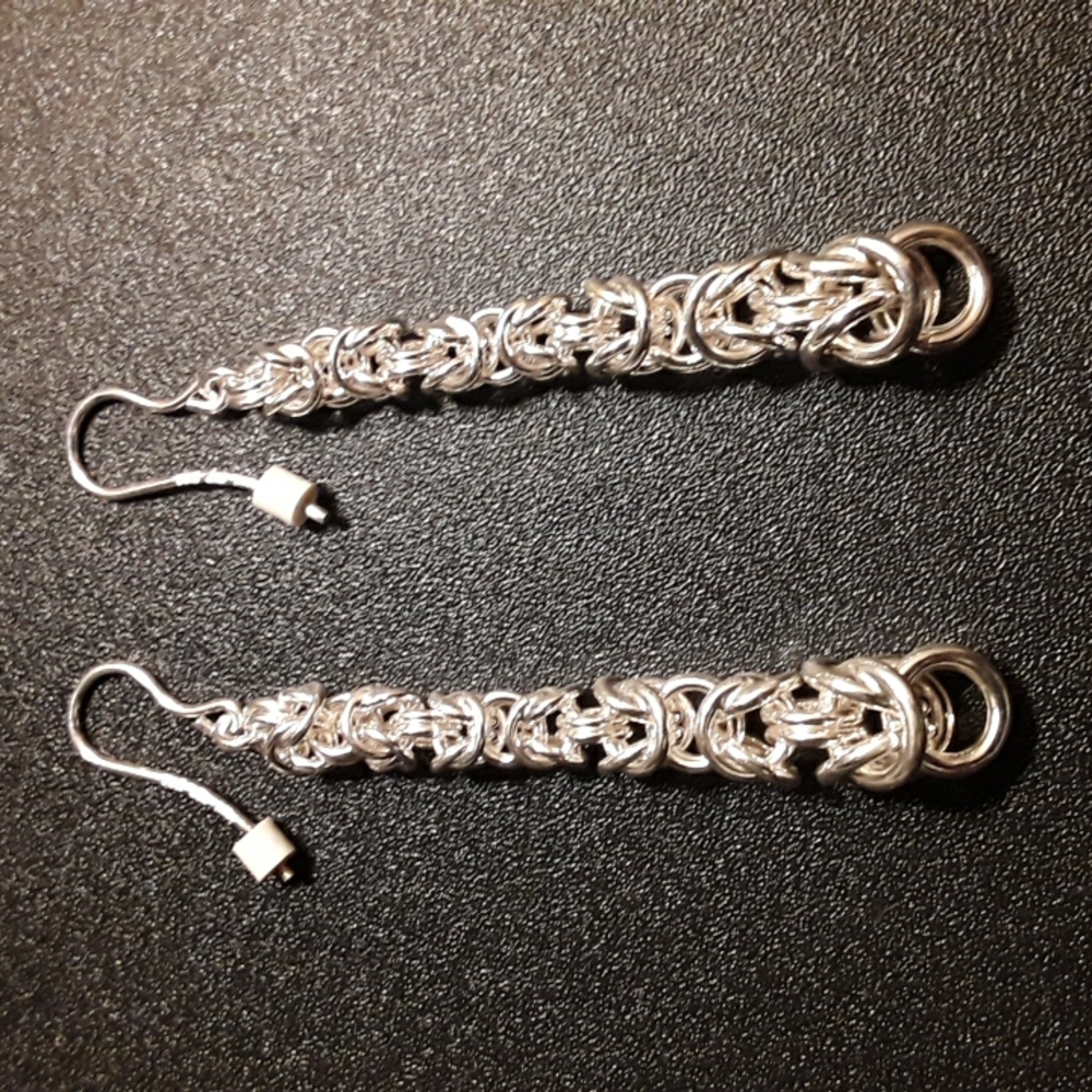 Giani Bernini Byzantine Chain Drop Earrings in Sterling Silver